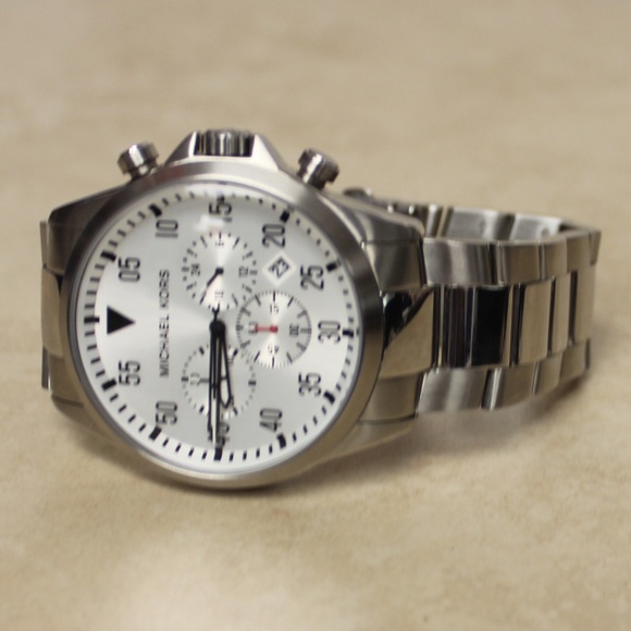 MICHAEL KORS MK8331 Gage Chronograph Silver Watch - Picture 7 of 7